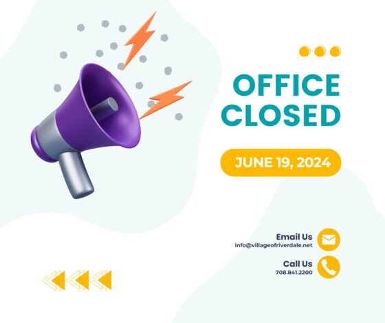 Office will be closed on June 19, 2024, in observance of the Juneteenth holiday