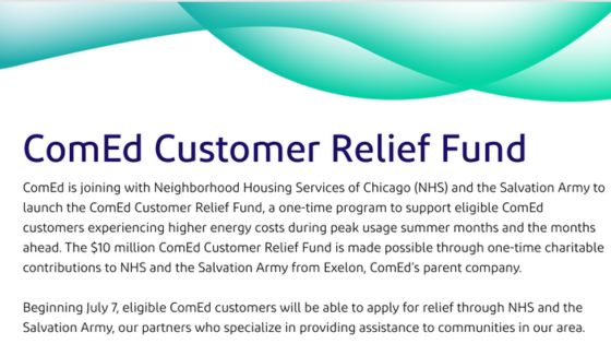 ComEd Customer Relief Fund