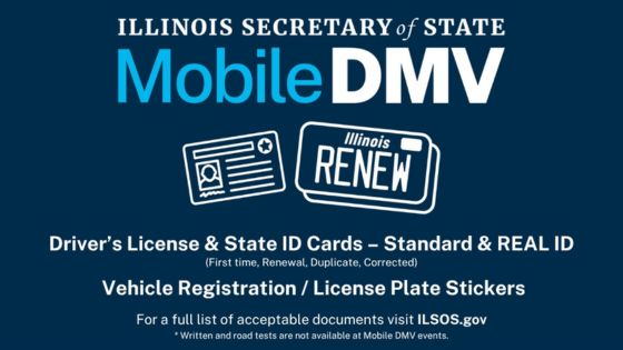 Illinois Mobile DMV Event – Driver’s License, ID Cards & Vehicle Registration in Markham